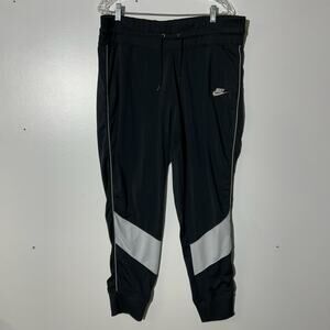 Nike Sportswear Black White Heritage Activewear Jogger Track Pants Mens Size XL